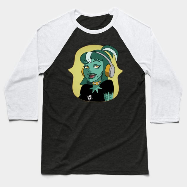 Carmella Creeper Baseball T-Shirt by AndrewKennethArt